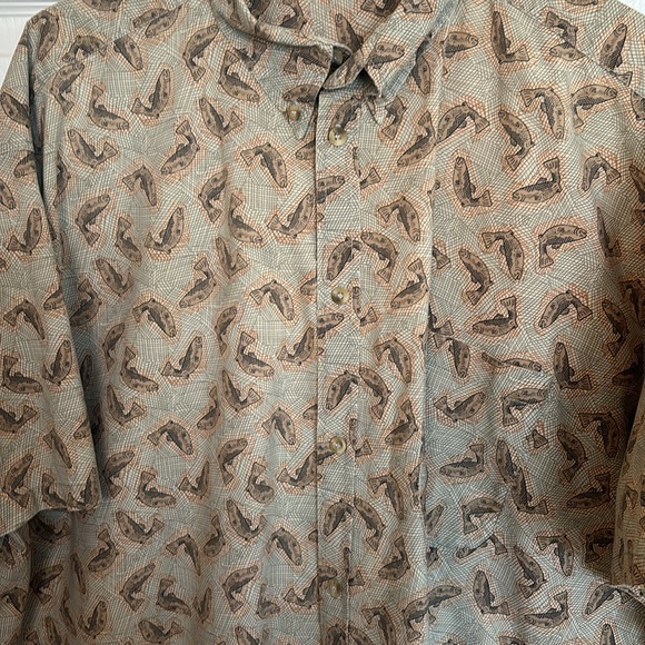 3 for $10 Columbia Short-Sleeved Fish Shirt Men’s 3X - Picture 3 of 7